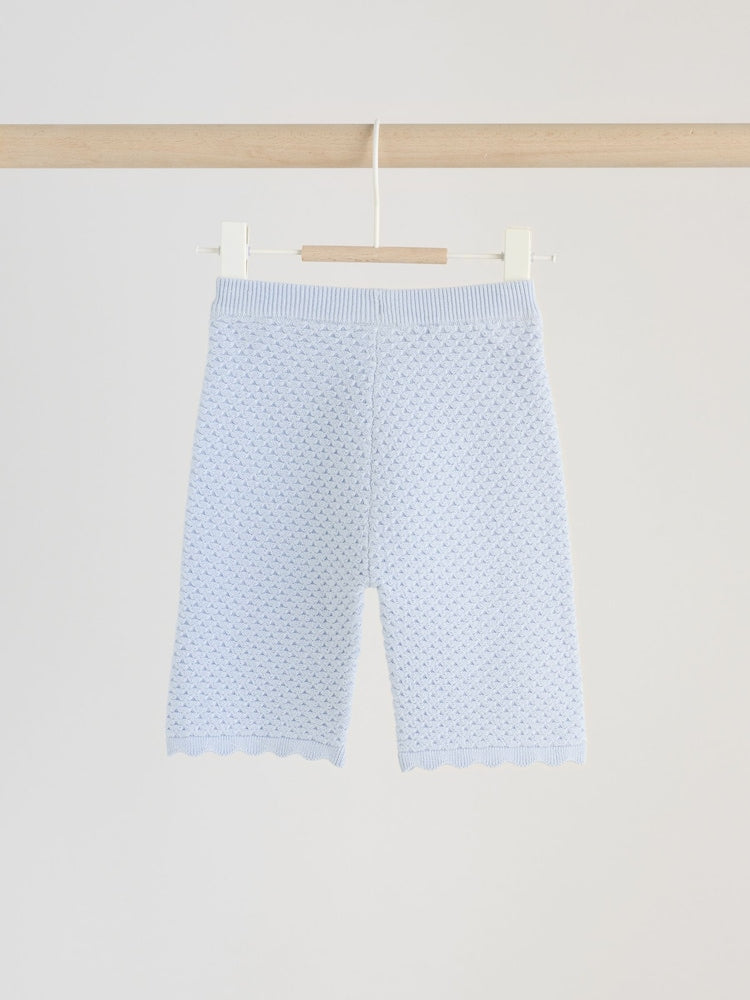 Blue Baby Knitted Top and Leggings Set 2 Piece (0mths-2yrs)