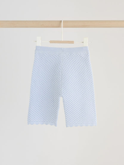 Blue Baby Knitted Top and Leggings Set 2 Piece (0mths-2yrs)
