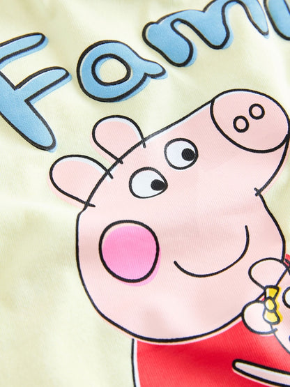 Yellow Peppa Pig Short Sleeve T-Shirt (3mths-7yrs)