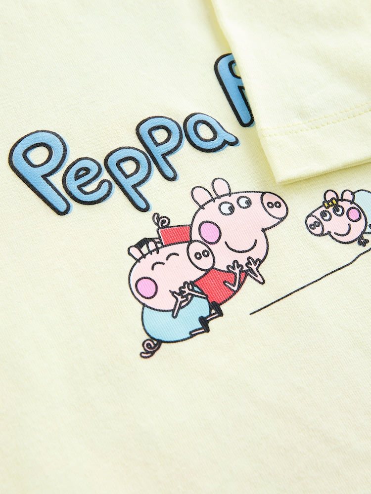 Yellow Peppa Pig Short Sleeve T-Shirt (3mths-7yrs)
