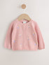 Pink Floral Embroidered Floral Embroidered Baby Cardigan (0mths-2yrs) - Size 50cm (First Size) - Pink Floral Embroidered