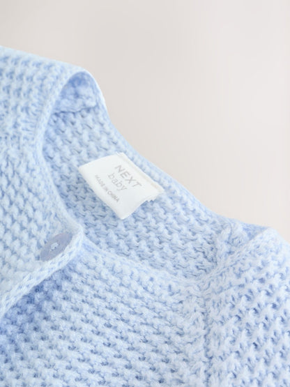 Blue Peplum Baby Knitted Cardigan (0mths-2yrs) - Size 50cm (First Size)