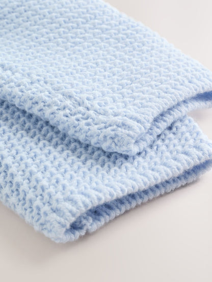 Blue Peplum Baby Knitted Cardigan (0mths-2yrs) - Size 50cm (First Size)