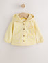 Yellow Gingham Lemon Embroidered Baby Hooded Jacket (0mths-2yrs) - Size Up to 1 Month (56cm) - Yellow Gingham Lemon Embroidered