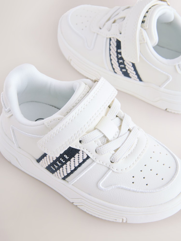 Baker by Ted Baker Branded Tape Chunky White Trainers