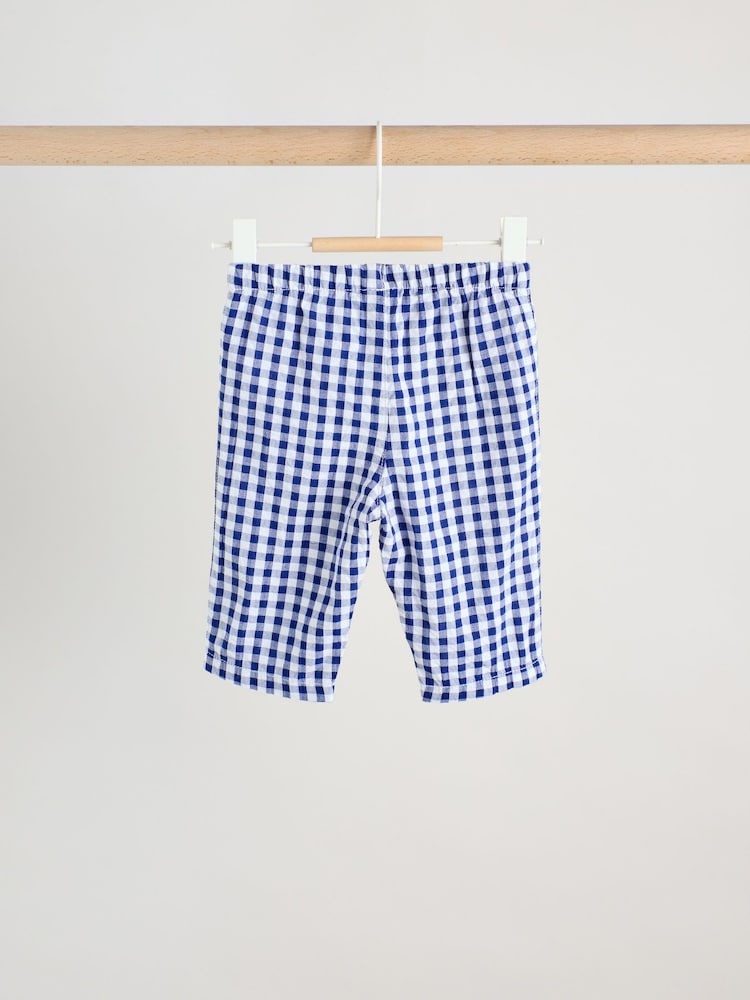 Blue Check Hello Fun Sweatshirt and Trousers Baby Set (0mths-2yrs)