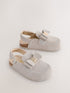 Baker by Ted Baker Bow Mocassin Mule Clog Sandals