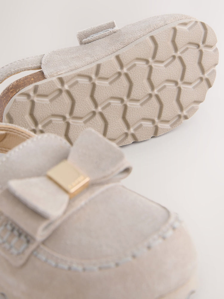 Baker by Ted Baker Bow Mocassin Mule Clog Sandals