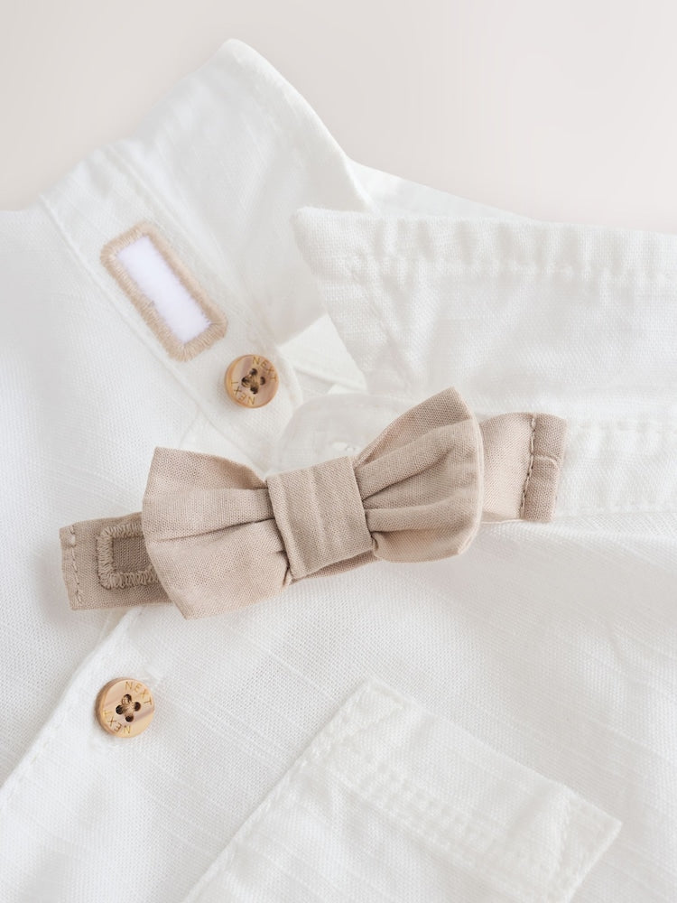 Sage Green Baby Shirt Trousers and Braces Set 3 Piece (0mths-2yrs)