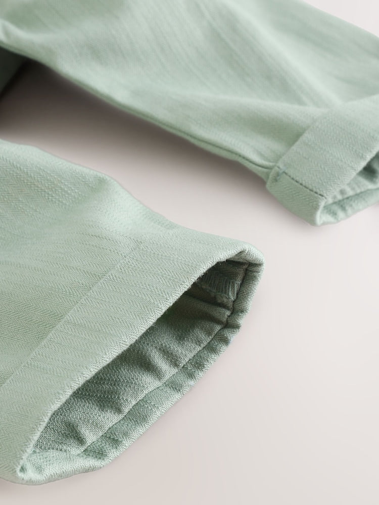 Sage Green Baby Shirt Trousers and Braces Set 3 Piece (0mths-2yrs)