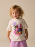 Ecru White Horse Short Sleeve T-Shirt (3mths-7yrs) - Ecru White Horse / 12-18 Months (80-86cm)
