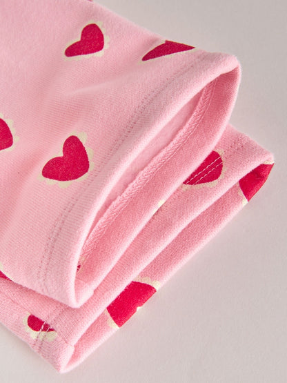 Pink Heart Baby Sweat Top And Joggers Set 2 Piece (0mths-2yrs)