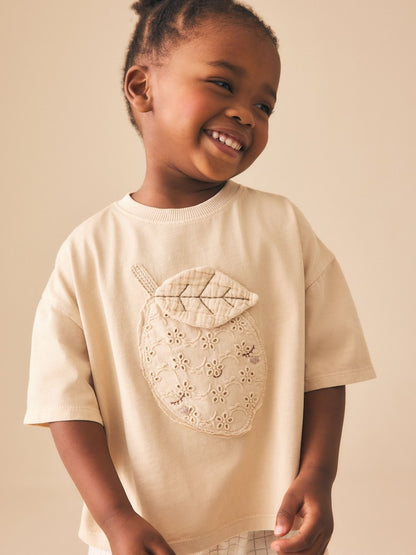 Lemon Yellow Short Sleeve T-Shirt and Shorts Set (3mths-7yrs) - Size 3-6 Months (62-68cm)
