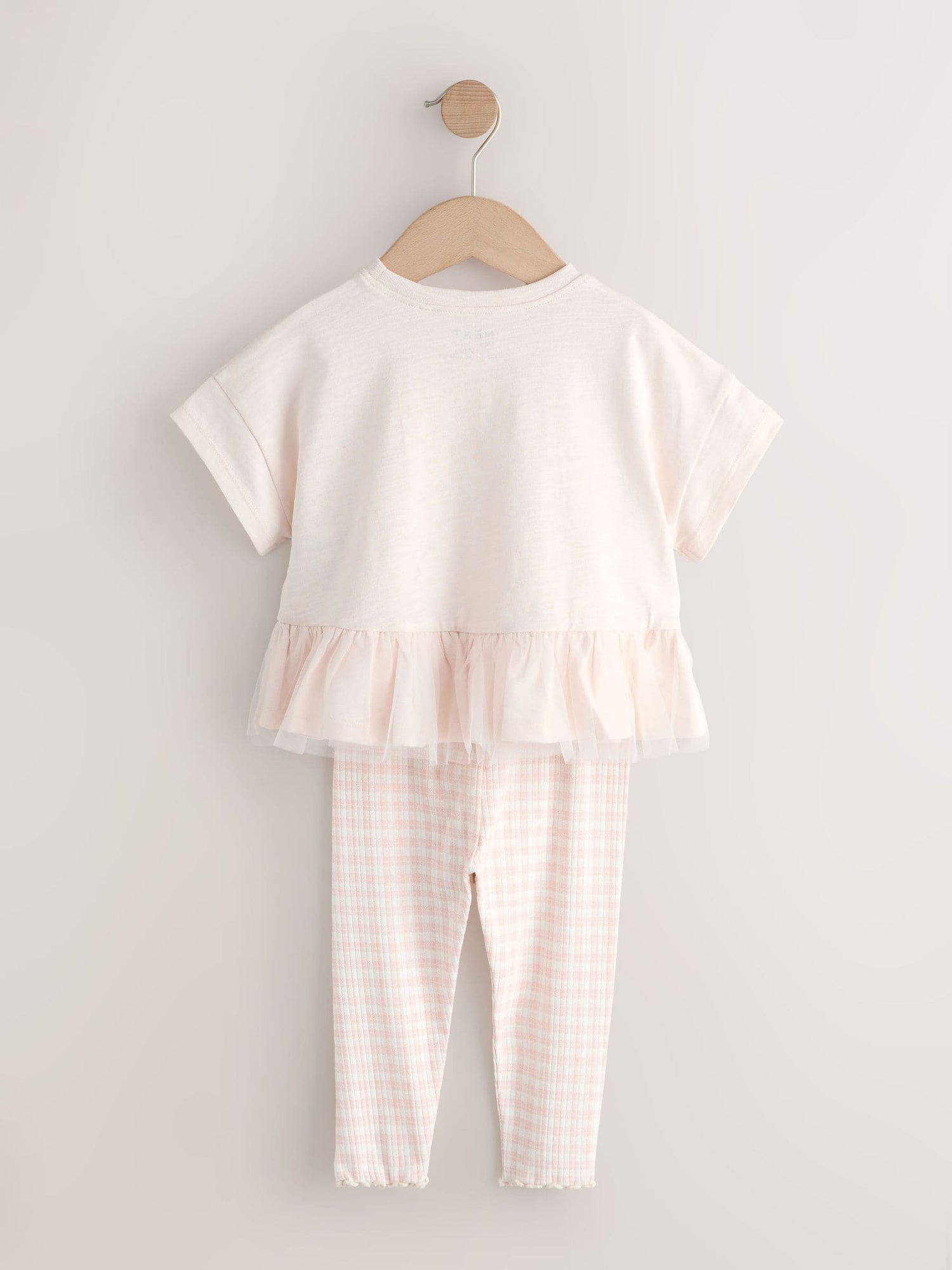 Pink Ballerina Short Sleeve Peplum T-Shirt and Leggings Set (3mths-7yrs) - Size 3-6 Months (62-68cm)