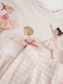 Pink Ballerina Short Sleeve Peplum T-Shirt and Leggings Set (3mths-7yrs) - Size 3-6 Months (62-68cm)