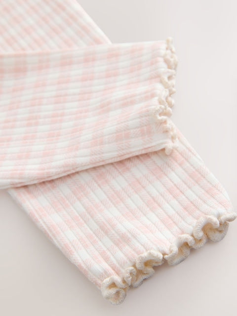 Pink Ballerina Short Sleeve Peplum T-Shirt and Leggings Set (3mths-7yrs) - Size 3-6 Months (62-68cm)