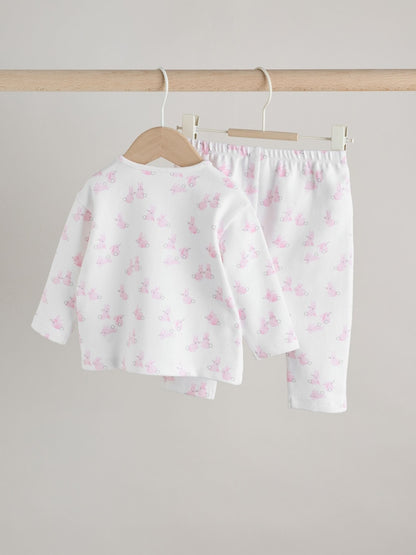 Pink Bunny Baby Long Sleeve T-Shirt And Leggings Set (0mths-2yrs)