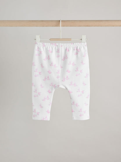 Pink Bunny Baby Long Sleeve T-Shirt And Leggings Set (0mths-2yrs)