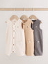 Grey Vest Jersey Baby Romper - Grey / 12-18 Months (80-86cm)