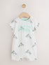 White All Over Printed I Love My Daddy Baby Jersey Romper - White All Over Printed I Love My Daddy / 12-18 Months (80-86cm)