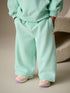 Mint Green Wide Leg Sweat Joggers (3mths-7yrs) - Size 3-6 Months (62-68cm) - Mint Green Wide Leg Sweat