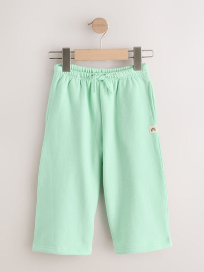 Mint Green Wide Leg Sweat Joggers (3mths-7yrs) - Size 3-6 Months (62-68cm)