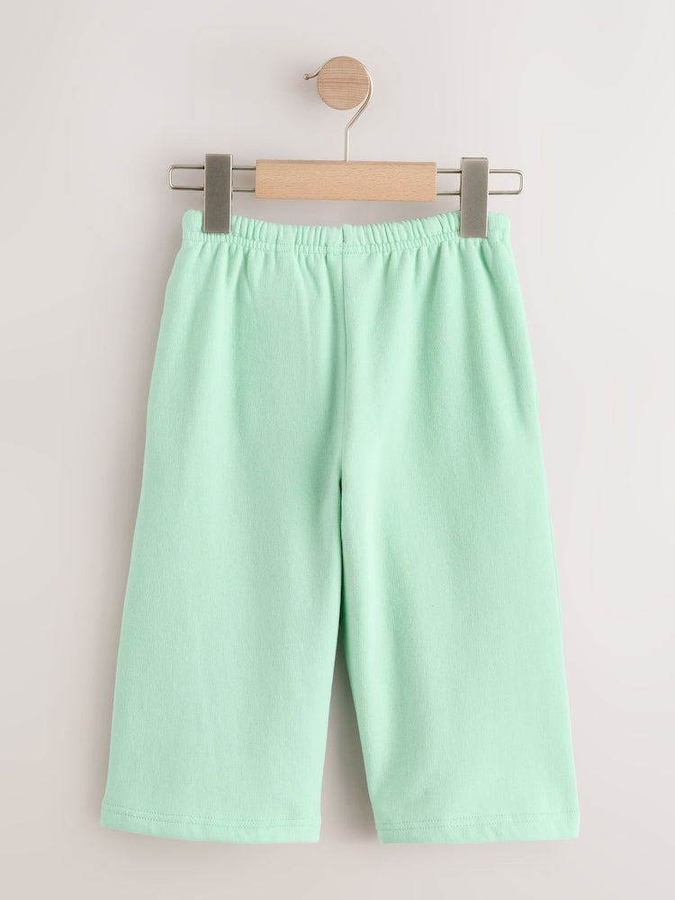 Mint Green Wide Leg Sweat Joggers (3mths-7yrs) - Size 3-6 Months (62-68cm)