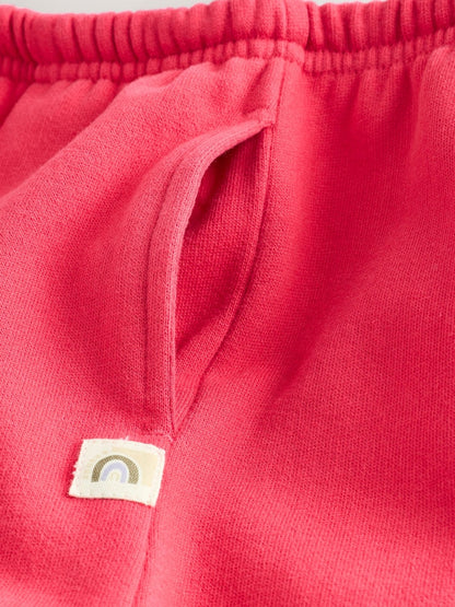 Fuchsia Pink Wide Leg Sweat Joggers (3mths-7yrs) - Size 3-6 Months (62-68cm)
