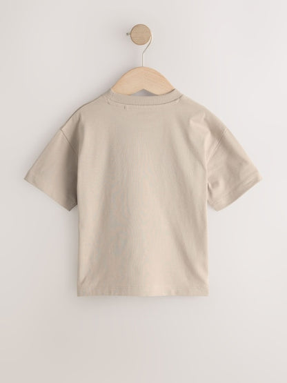 Cement Smile Short Sleeve Small Graphic T-Shirt (3mths-8yrs) - Size 3-6 Months (62-68cm)