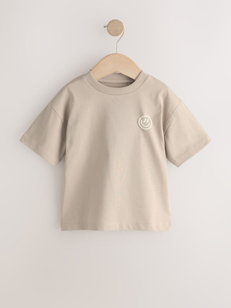 Cement Smile Short Sleeve Small Graphic T-Shirt (3mths-7yrs) - Cement Smile / 12-18 Months (80-86cm)
