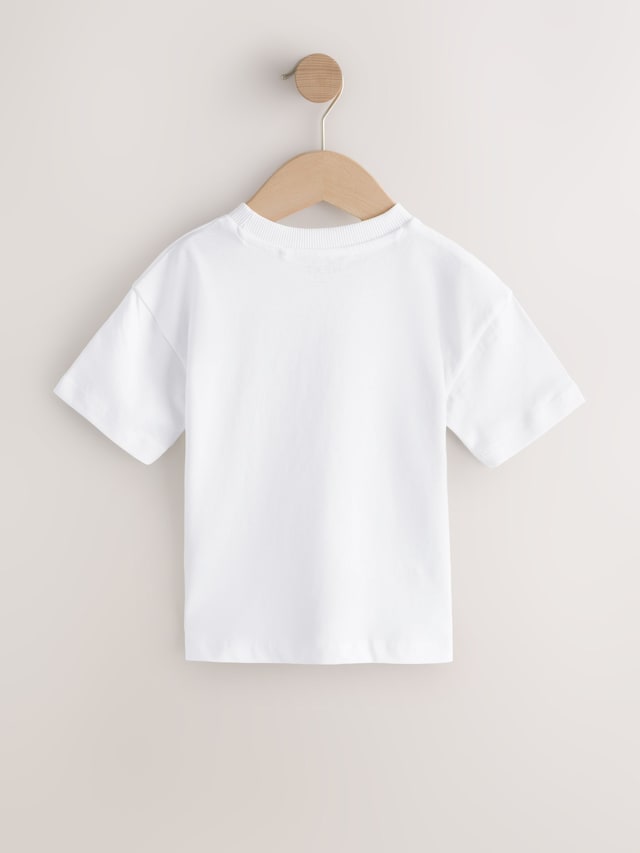 White Palm Tree Short Sleeve Small Graphic T-Shirt (3mths-8yrs) - Size 3-6 Months (62-68cm)