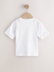 White Palm Tree Short Sleeve Small Graphic T-Shirt (3mths-8yrs) - Size 3-6 Months (62-68cm)