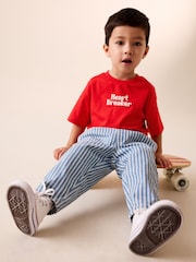 Red Heart Breaker Short Sleeve Small Graphic T-Shirt (3mths-8yrs) - Size 3-6 Months (62-68cm)