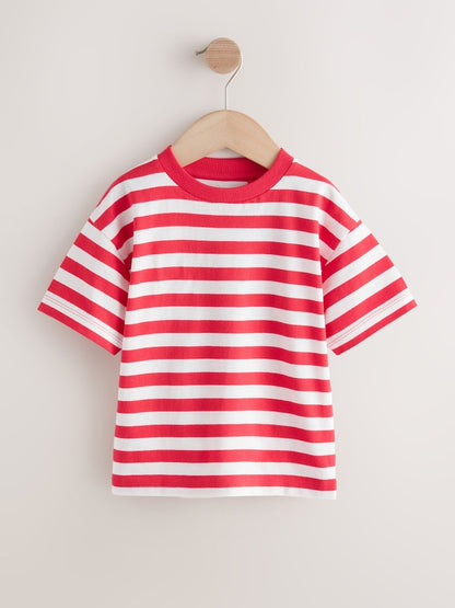 Red/White Short Sleeve Stripe T-Shirt (3mths-7yrs) (3mths-7yrs)