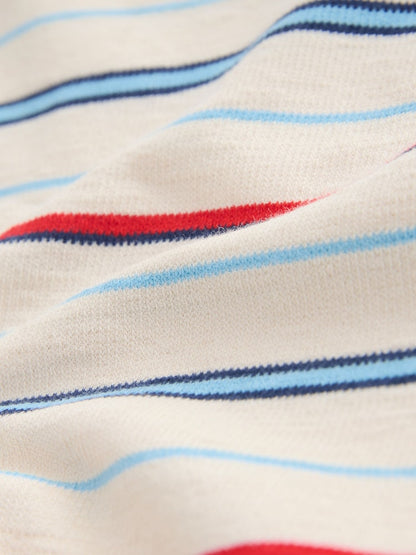 White/Red/Blue Short Sleeve Stripe T-Shirt (3mths-7yrs) (3mths-7yrs)
