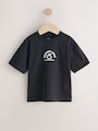 White/Blue/Green/Black/Purple Small Short Sleeve Graphic T-Shirts 5 Pack (3mths-7yrs) - Size 3-6 Months (62-68cm)