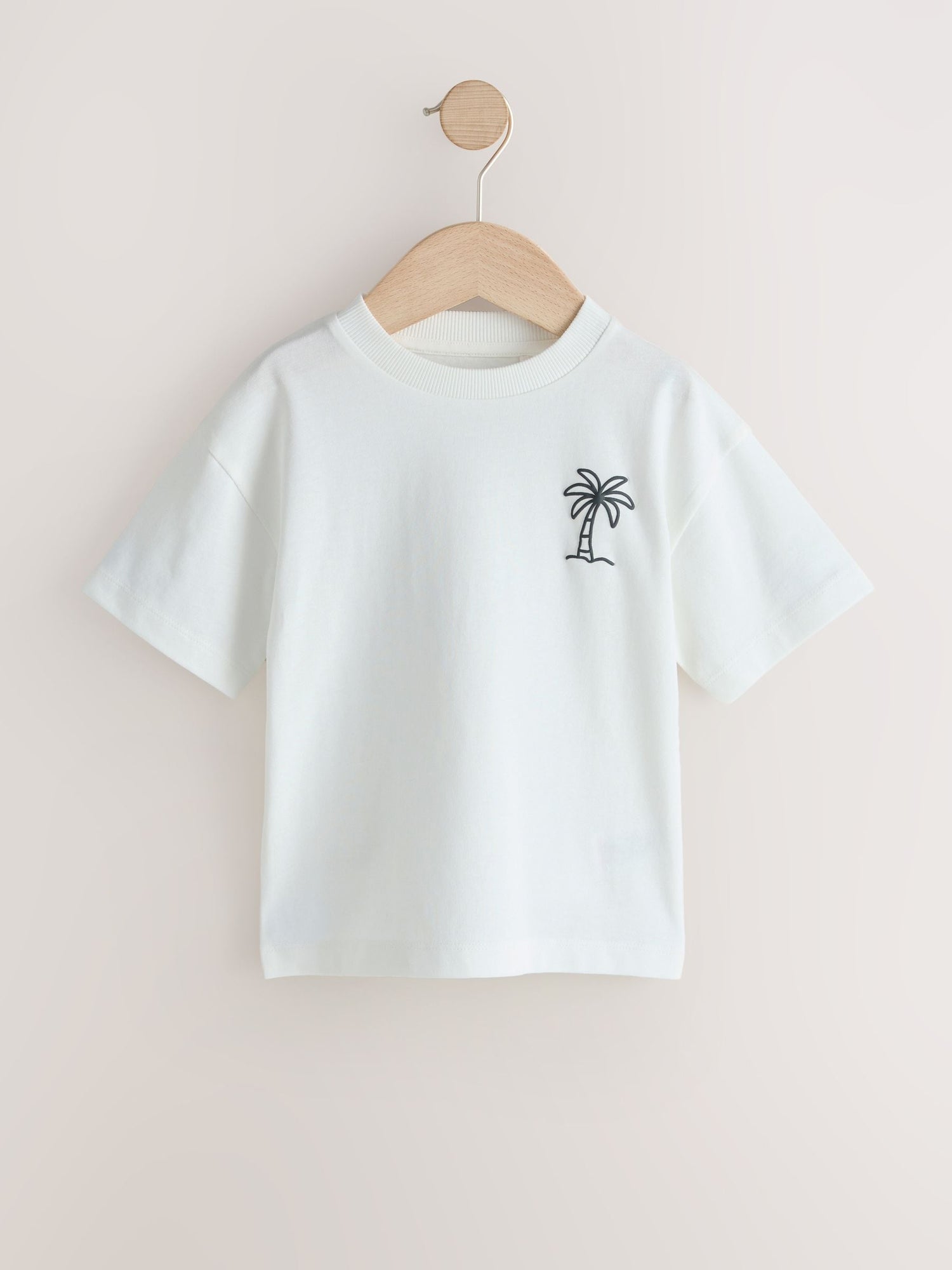 White/Blue/Green/Black/Purple Small Short Sleeve Graphic T-Shirts 5 Pack (3mths-7yrs) - Size 3-6 Months (62-68cm)