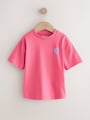 Green/Charcoal/Stone/Pink/Brown Small Short Sleeve Graphic T-Shirts 5 Pack (3mths-7yrs) - Size 3-6 Months (62-68cm)