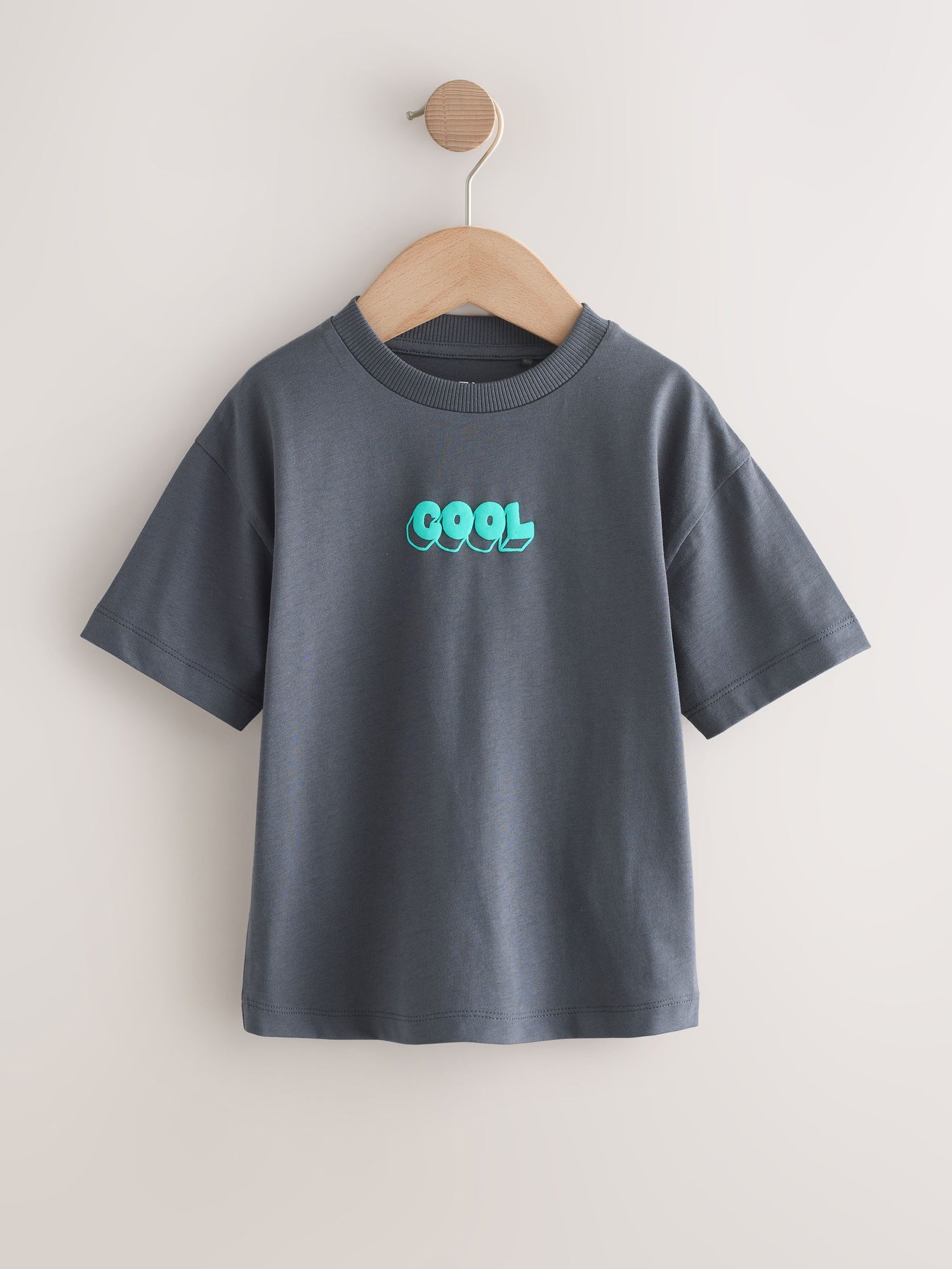 Green/Charcoal/Stone/Pink/Brown Small Short Sleeve Graphic T-Shirts 5 Pack (3mths-7yrs) - Size 3-6 Months (62-68cm)