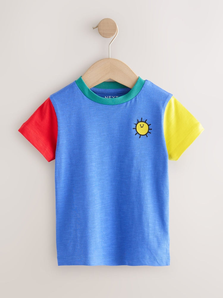 Blue Pirates Short Sleeve Appliqué T-Shirts 3 Pack (3mths-7yrs)