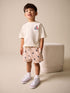 White Boat Embroidery Short Sleeve T-Shirt and Shorts Set (3mths-7yrs)