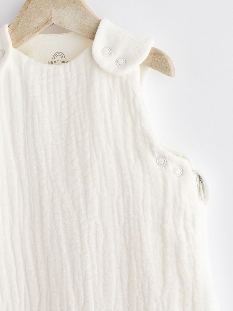 Ecru Muslin 1 Tog Baby Sleep Bag
