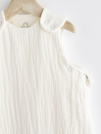 Ecru Muslin 1 Tog Baby Sleep Bag
