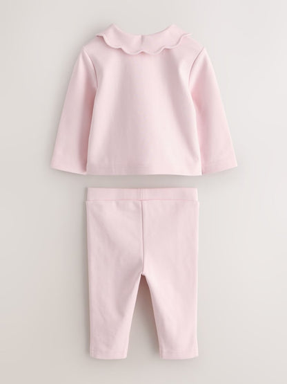 Baker by Ted Baker 2 Piece Scallop Edge Jacket &amp; Leggings Ponte Set
