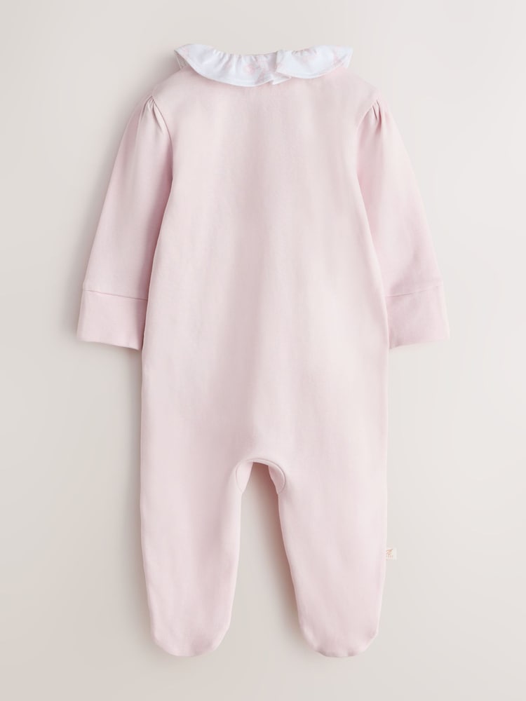 Baker by Ted Baker Pink Layette Sleepsuits 3 Pack