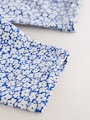 Blue Ditsy Floral Cropped Leggings (3mths-7yrs) - Size 3-6 Months (62-68cm)