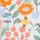 Orange Ditsy Floral Ribbed Leggings (3mths-7yrs) - Size 3-6 Months (62-68cm)