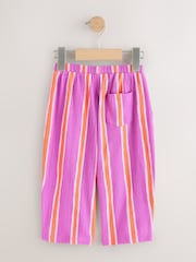 Purple Orange Stripe Barrel Leg Trousers (3mths-7yrs) - Size 3-6 Months (62-68cm)