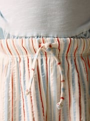 Ecru Red &amp; Blue Stripe Wide Leg Trousers (3mths-7yrs) - Size 3-6 Months (62-68cm)