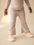 Neutral Lemon Print Rib Flare Leggings (3mths-7yrs) - Size 3-6 Months (62-68cm) - Option 1